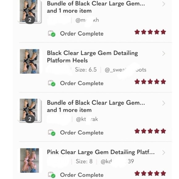 Tan Clear Large Gem Detailing Platform Heels - Picture 8 of 10